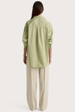 Freja Shirt Green Stripe