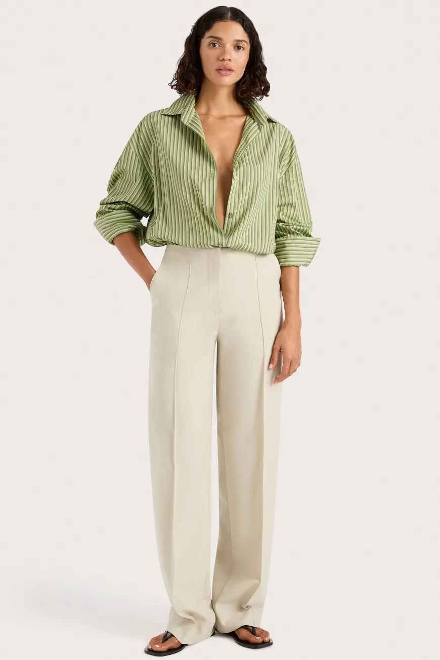 Freja Shirt Green Stripe