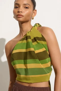 Fátima Pareo Cisco Stripe Palm - Final Sale