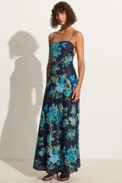Garcia Maxi Dress Escala Floral Navy - Final Sale