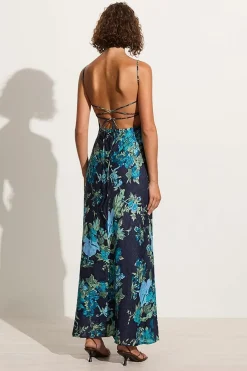Garcia Maxi Dress Escala Floral Navy - Final Sale