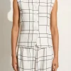 Genio Vest Letizia Check White