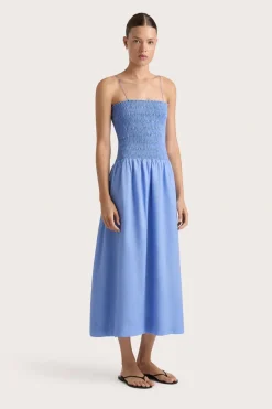 Geriba Midi Dress Mid Blue