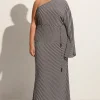 Gino Maxi Dress Toscano Stripe Black