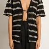 Gioia Handmade Crochet Shirt Black/Off White