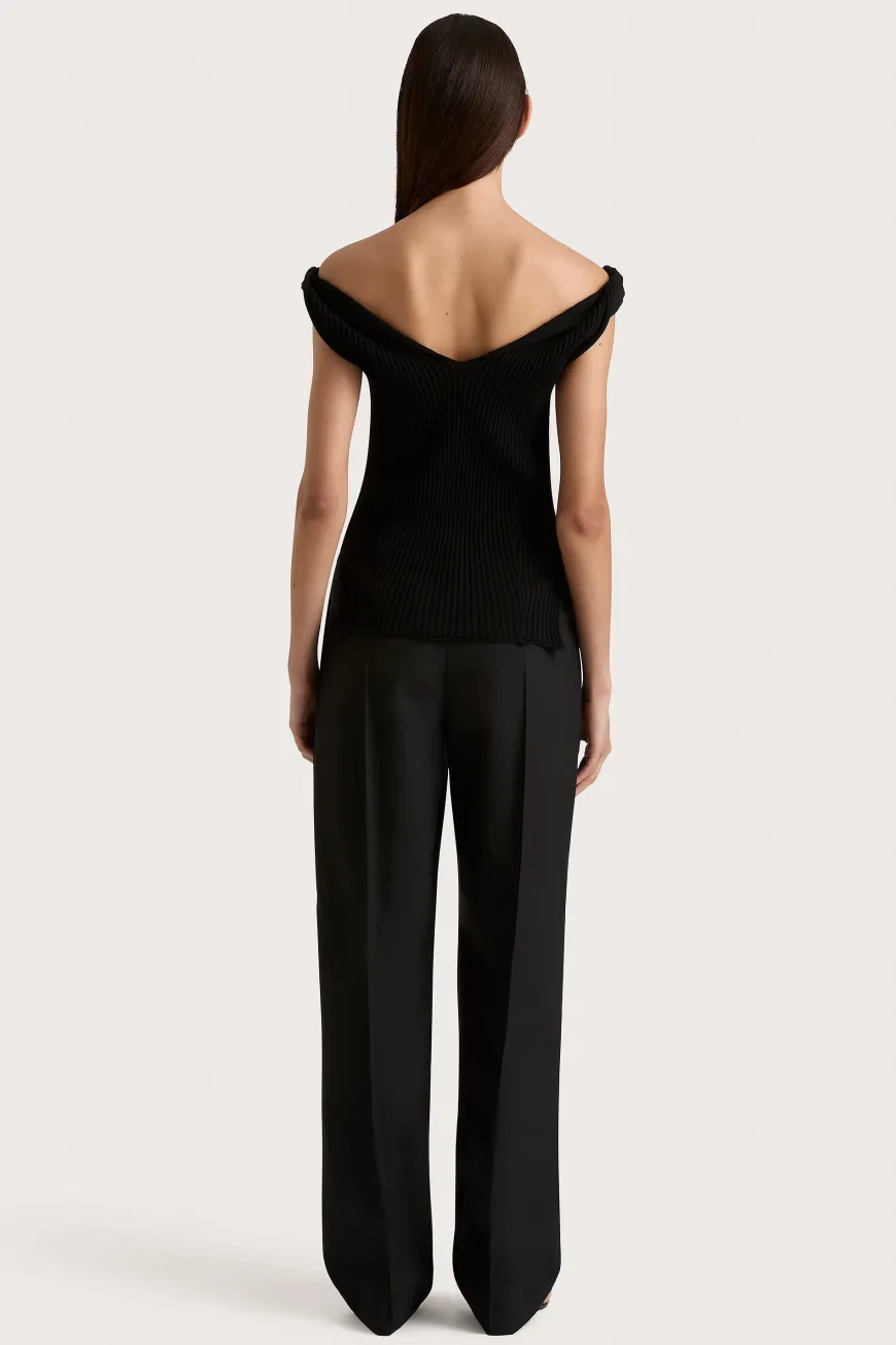 Heidi Knit Top Black