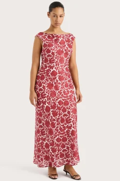 Ilride Maxi Dress Heuchera Print