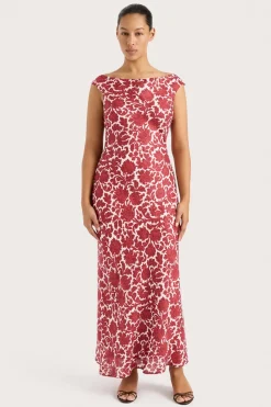 Ilride Maxi Dress Heuchera Print