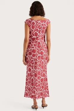 Ilride Maxi Dress Heuchera Print