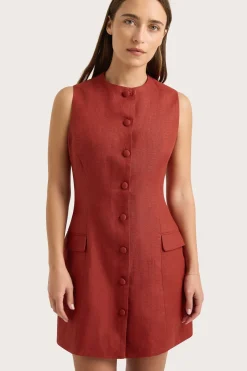 Jane Mini Dress Garnet