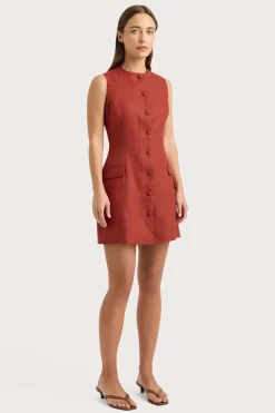 Jane Mini Dress Garnet