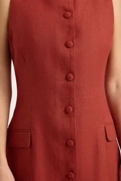 Jane Mini Dress Garnet
