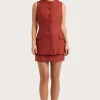 Jane Mini Skirt Garnet