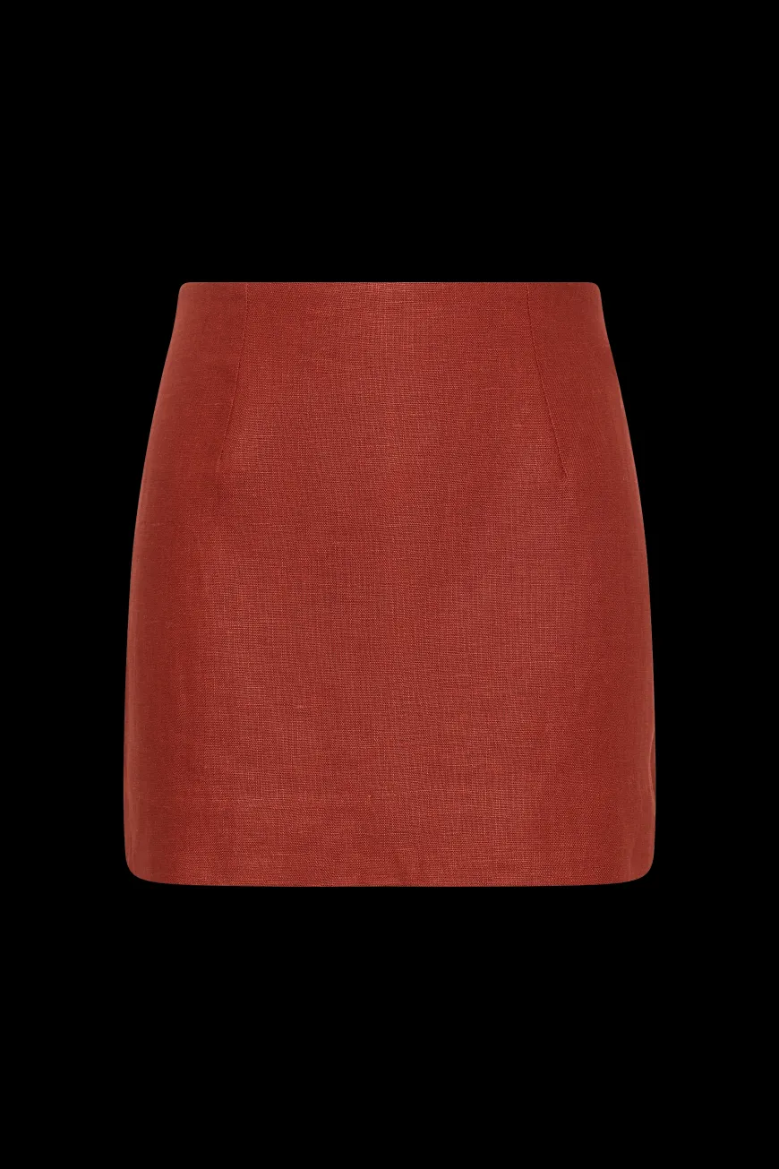 Jane Mini Skirt Garnet