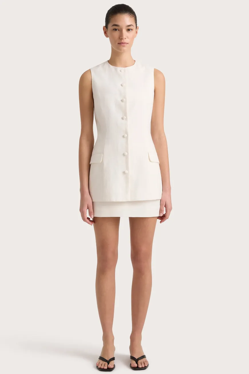 Jane Mini Skirt White