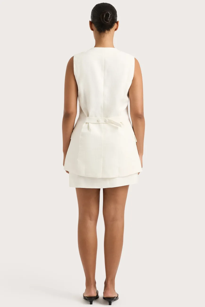 Jane Mini Skirt White