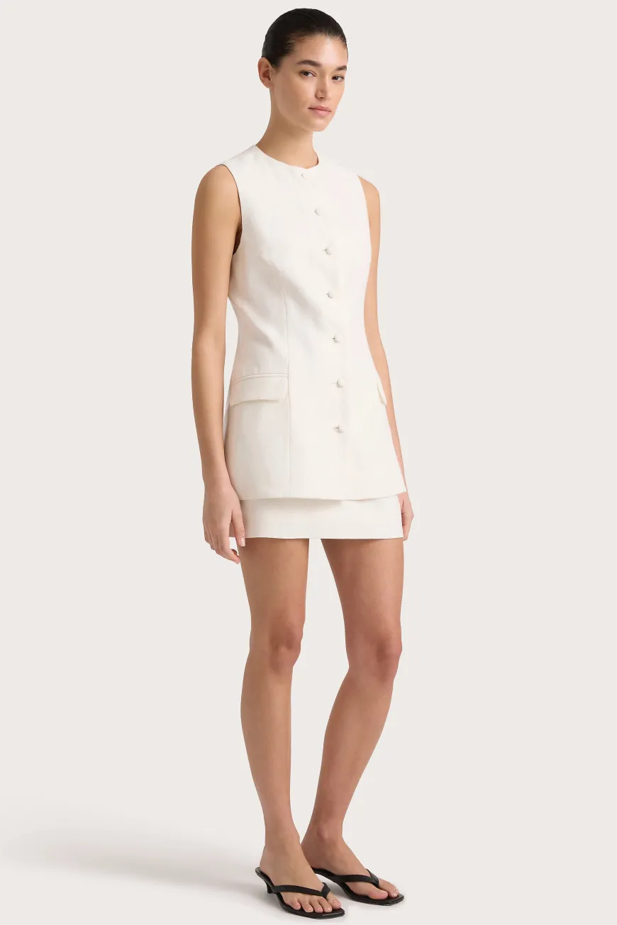 Jane Mini Skirt White