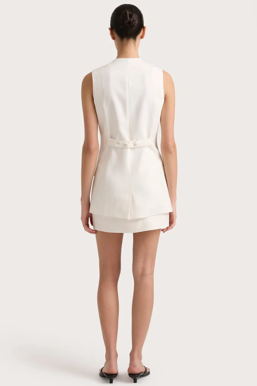 Jane Mini Skirt White