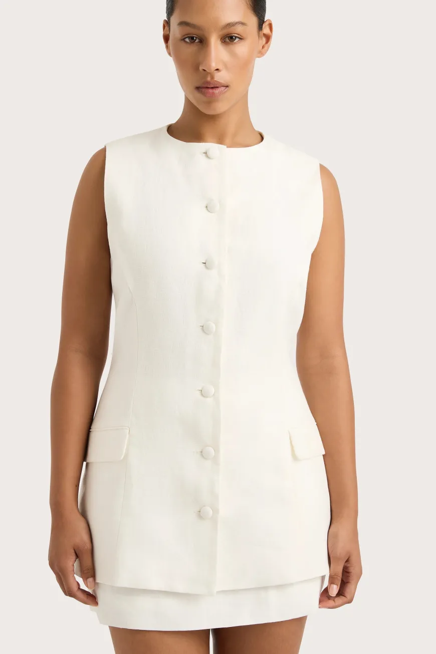 Jane Mini Skirt White