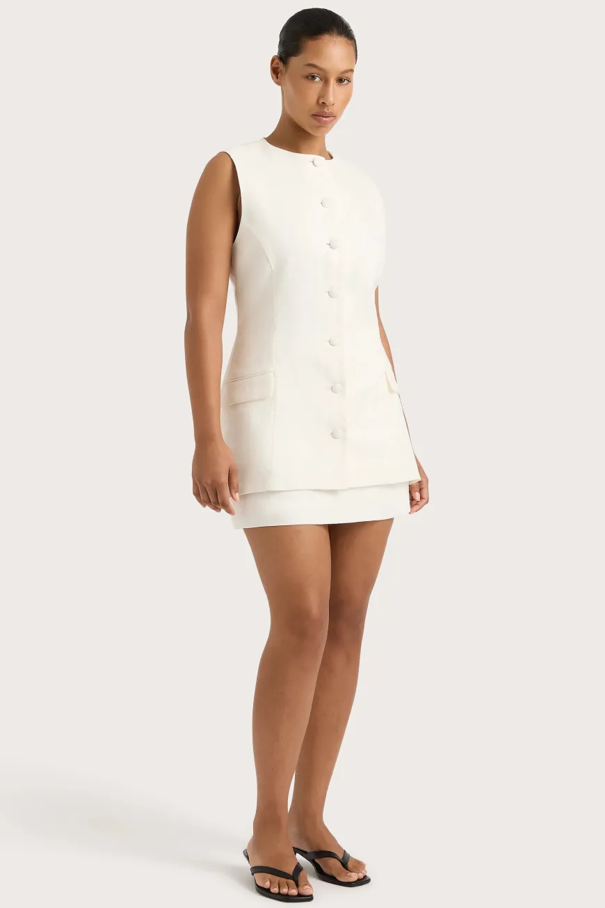 Jane Mini Skirt White