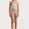 Jean Swim Top Futura Stripe Sky Blue