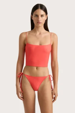 Jean Swim Top Vermillion