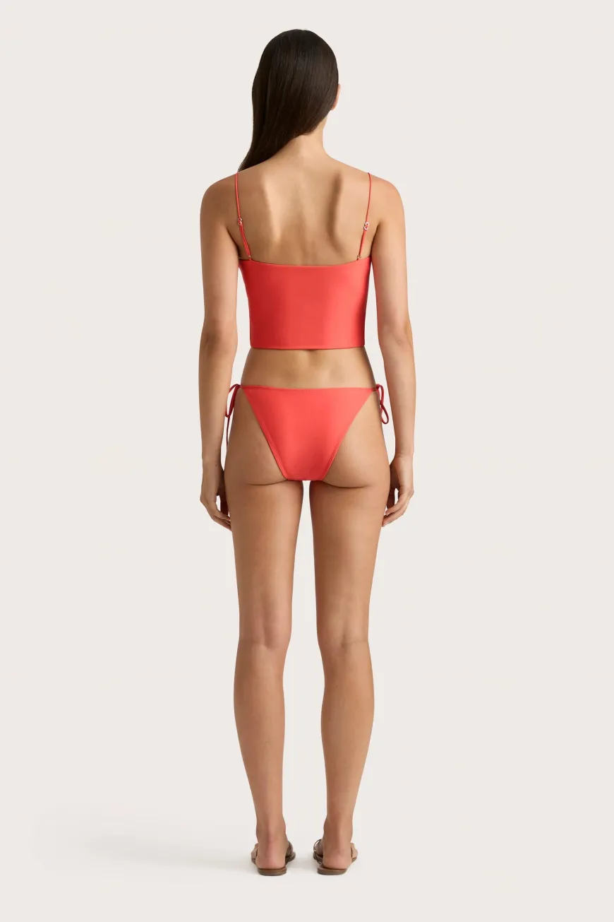 Jean Swim Top Vermillion