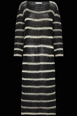 Jesolo Crochet Dress Black/Off White