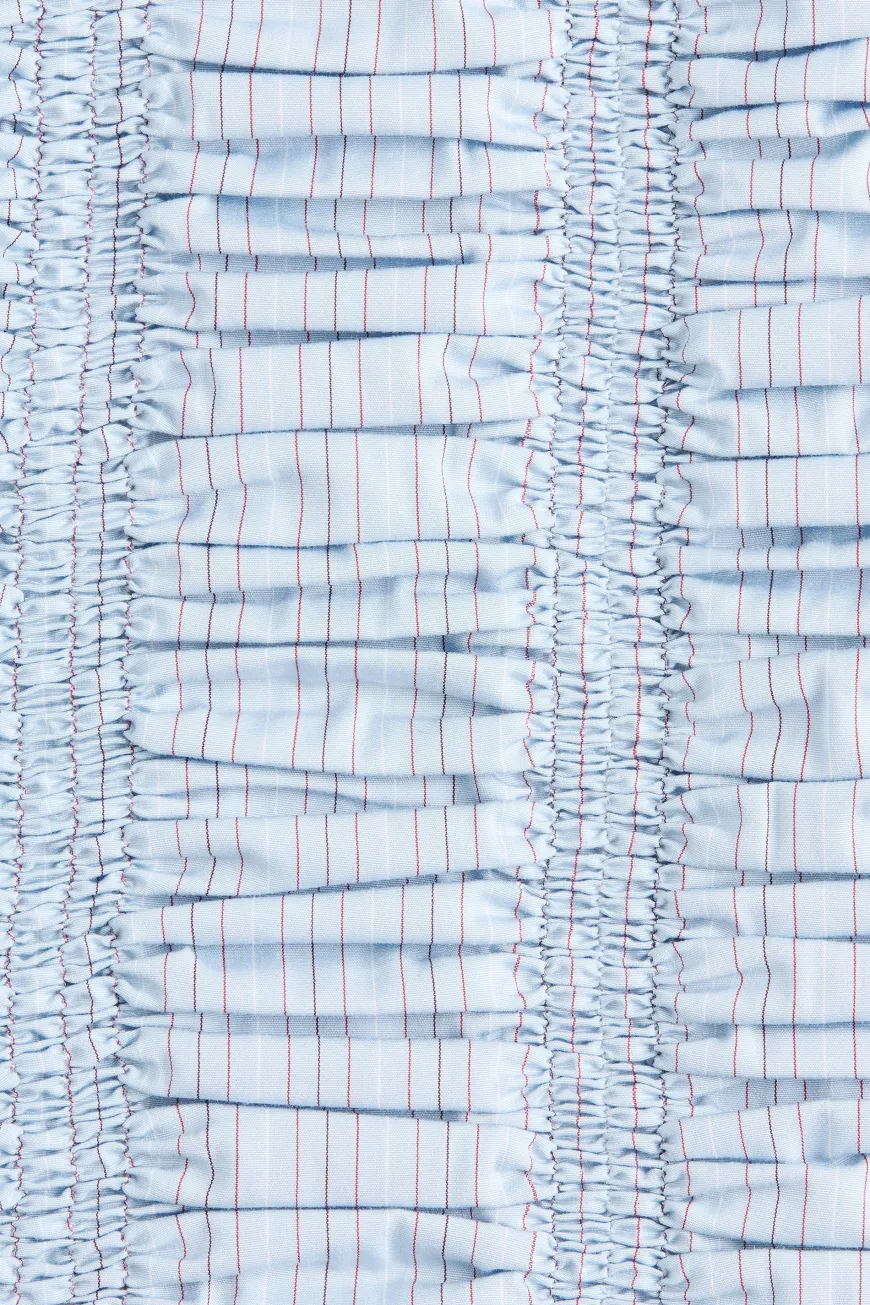 Jilliane Top Blue Pinstripe