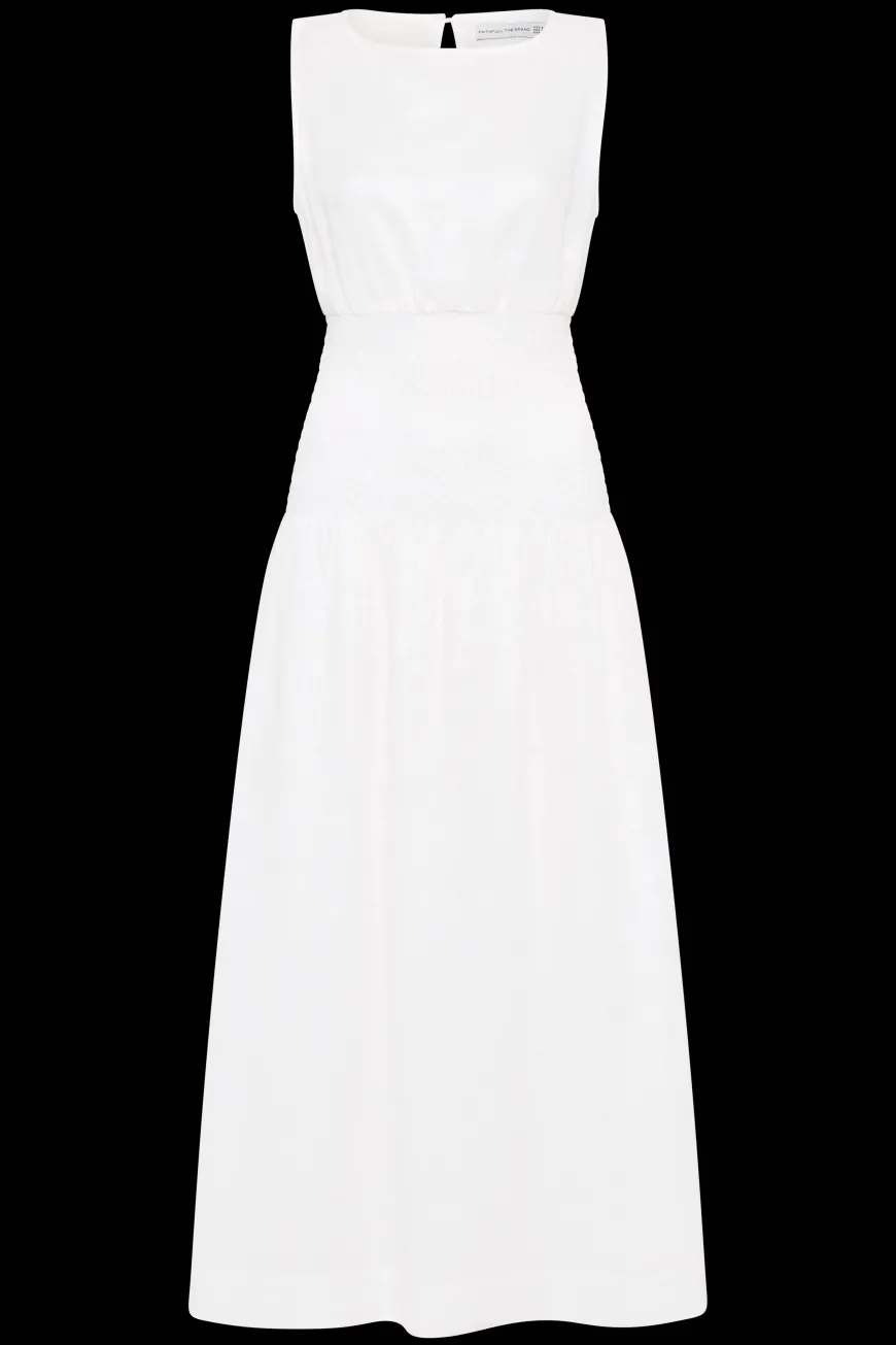 La Canella Midi Dress White - Final Sale