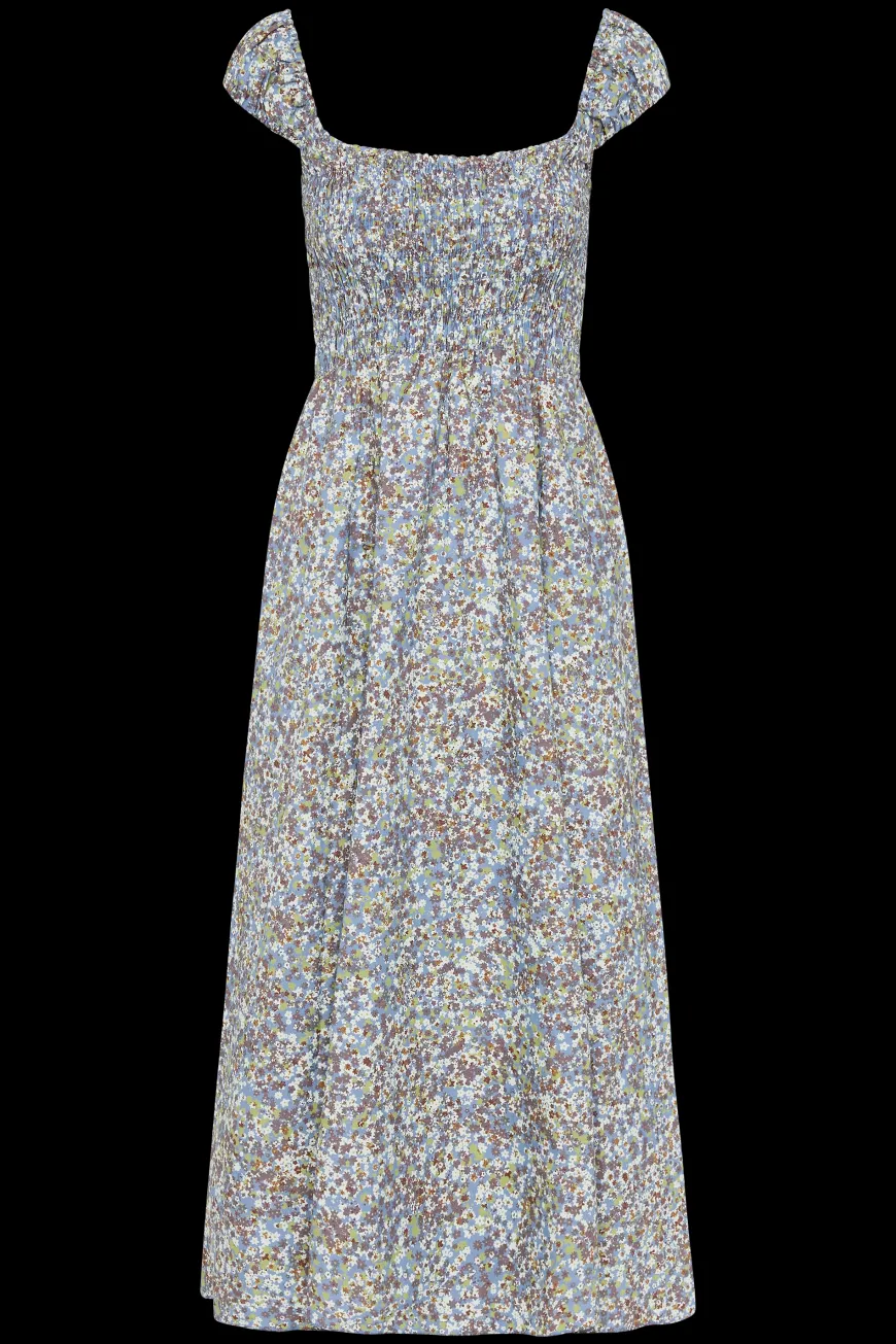 Lene Midi Dress Meander Blue