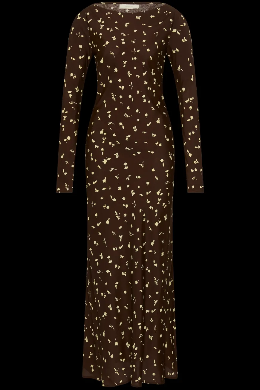 Lilou Maxi Dress Clover Brown