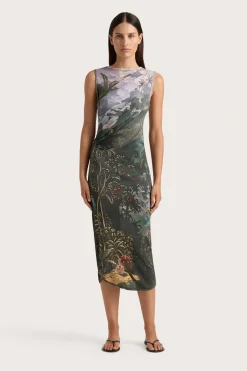 Loire Dress Balinese Landscape