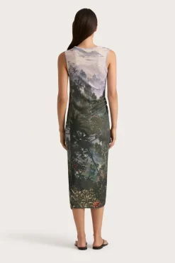 Loire Dress Balinese Landscape