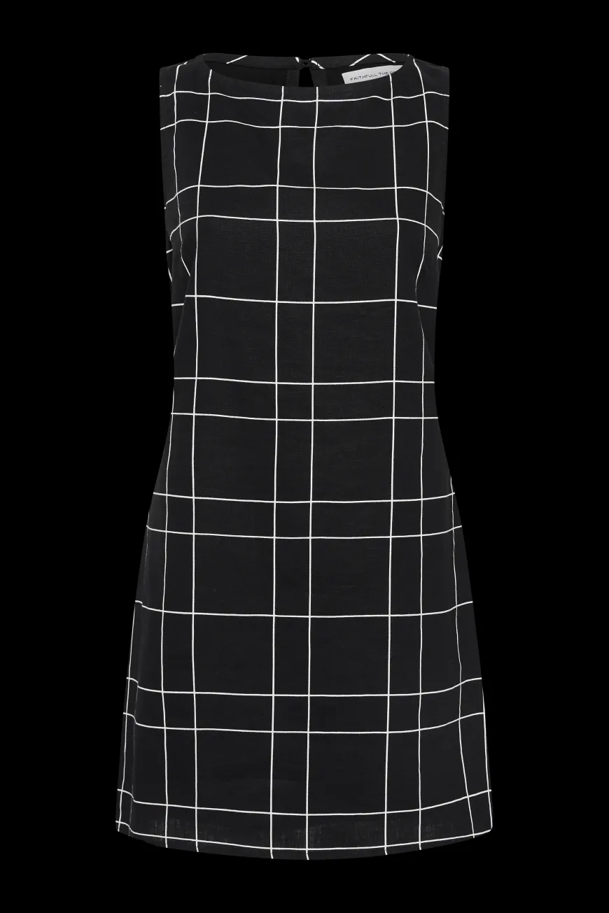 Lui Mini Dress Letizia Check Black