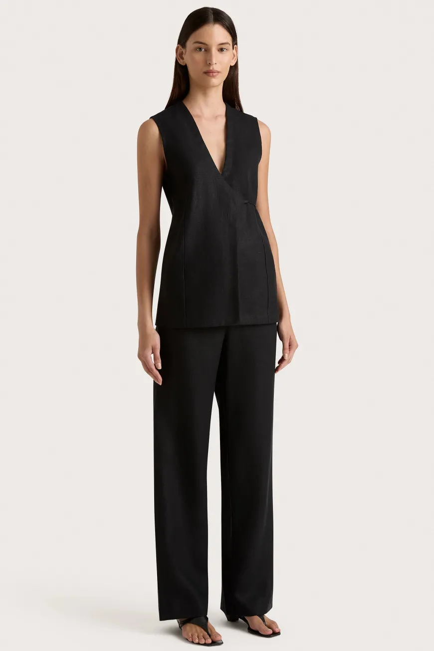 Lulea Wrap Vest Black