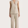 Lulea Wrap Vest Oatmeal