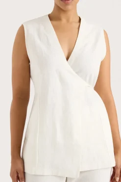 Lulea Wrap Vest White