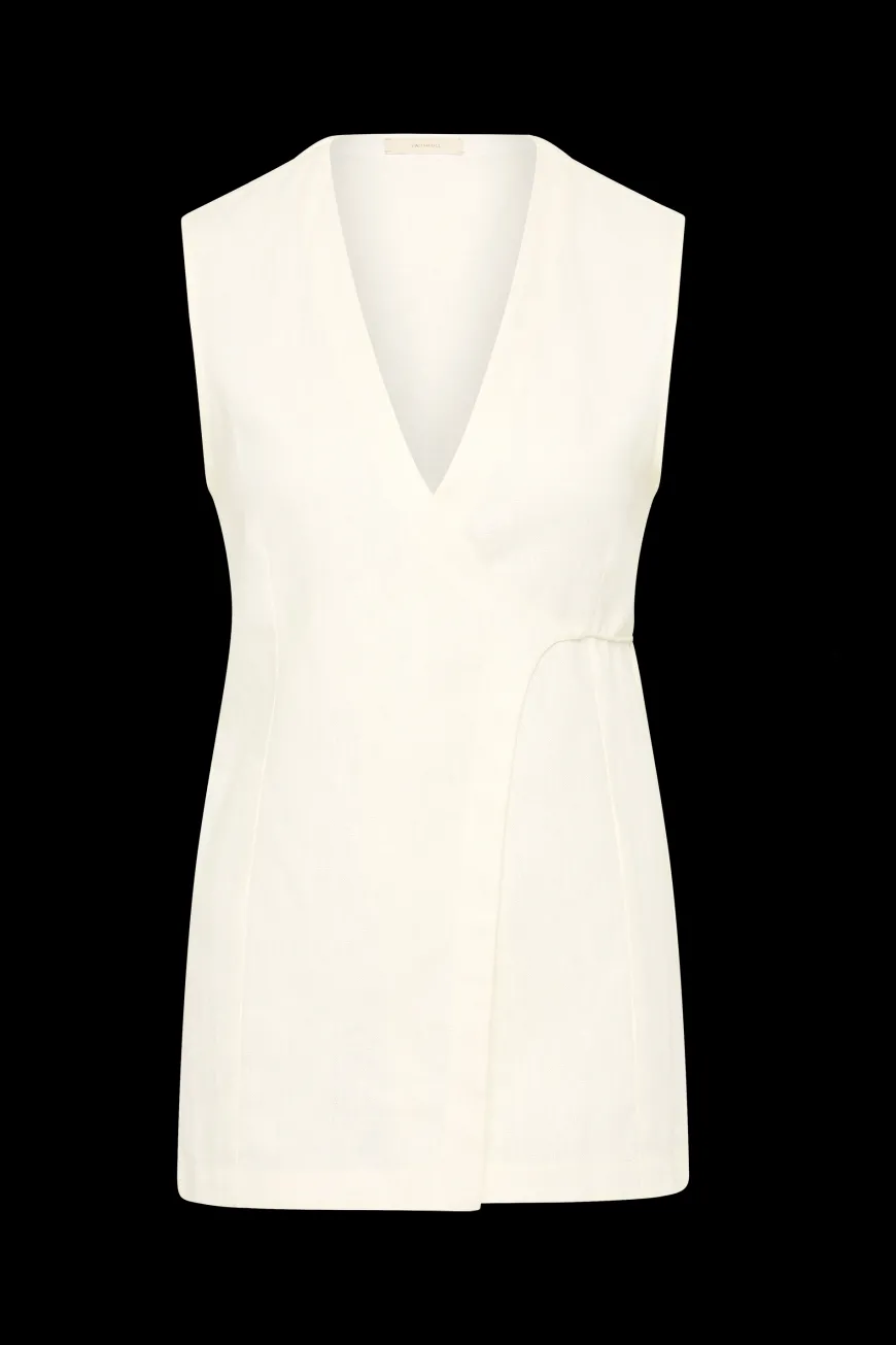 Lulea Wrap Vest White