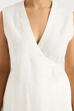 Lulea Wrap Vest White