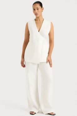 Lulea Wrap Vest White