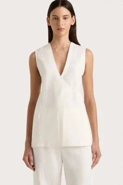 Lulea Wrap Vest White