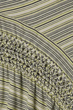 Maceio Top Lemon Navy Stripe