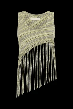 Maceio Top Lemon Navy Stripe