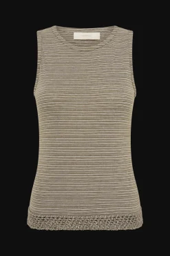 Maceio Top Walnut Stripe