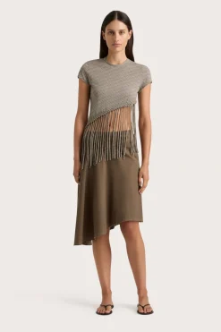 Maceio T-Shirt Walnut Stripe
