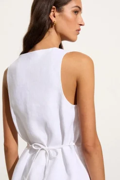 Maya Vest White