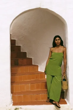 Monforte Pant Palm Green - Final Sale