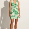 Nadja Mini Dress Rosella Floral Green