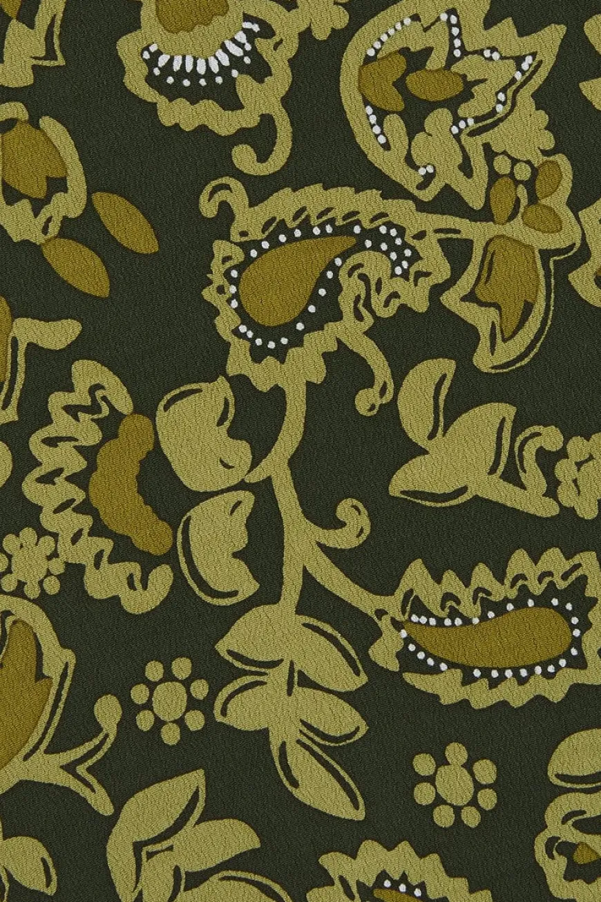 Nadja Mini Dress Selcetta Paisley Green